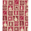 Gift Wrap (24"x100') HOMESPUN CHRISTMAS/KRAFT